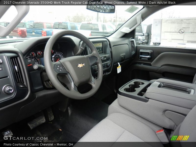  2017 Silverado 3500HD Work Truck Regular Cab Dual Rear Wheel Chassis Dark Ash/Jet Black Interior