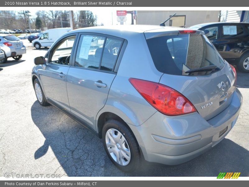 Brilliant Silver Metallic / Charcoal 2010 Nissan Versa 1.8 S Hatchback