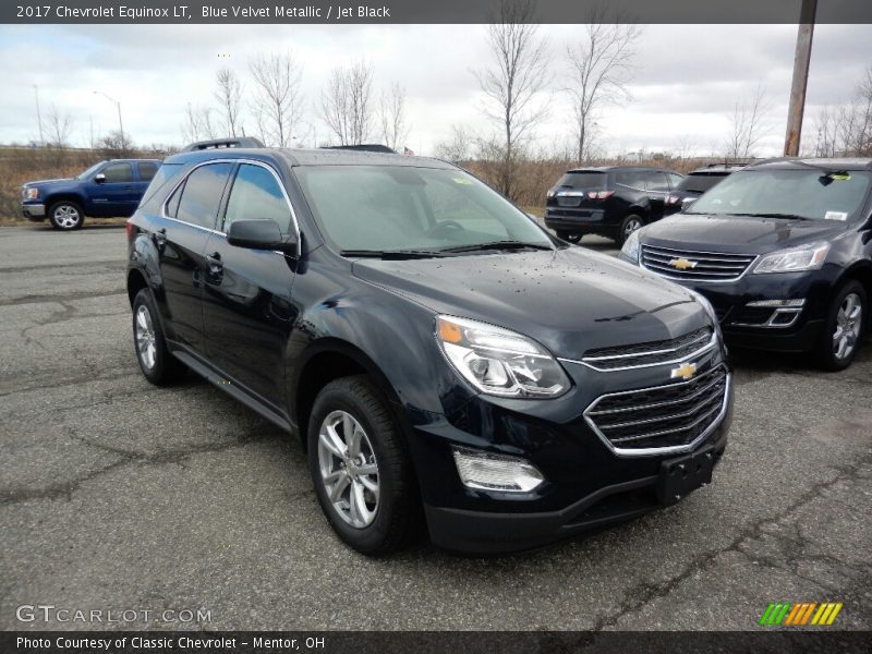 Blue Velvet Metallic / Jet Black 2017 Chevrolet Equinox LT