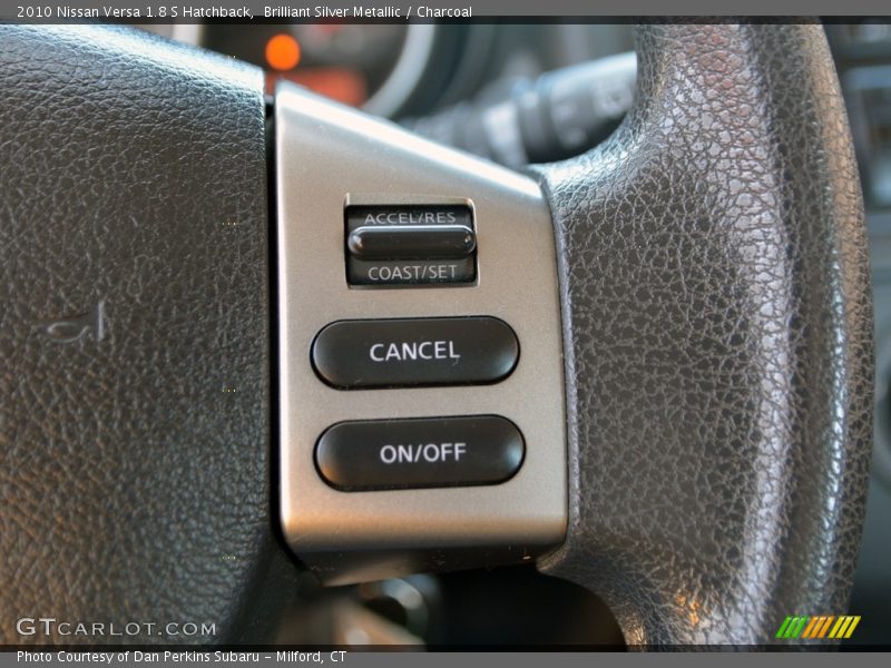 Brilliant Silver Metallic / Charcoal 2010 Nissan Versa 1.8 S Hatchback