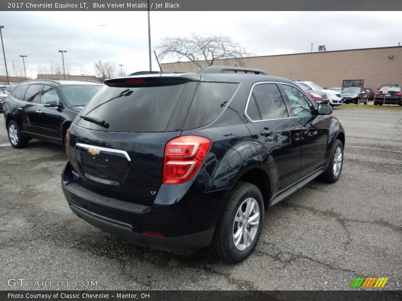 Blue Velvet Metallic / Jet Black 2017 Chevrolet Equinox LT