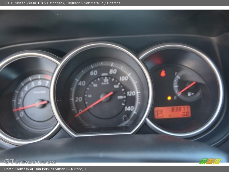 Brilliant Silver Metallic / Charcoal 2010 Nissan Versa 1.8 S Hatchback