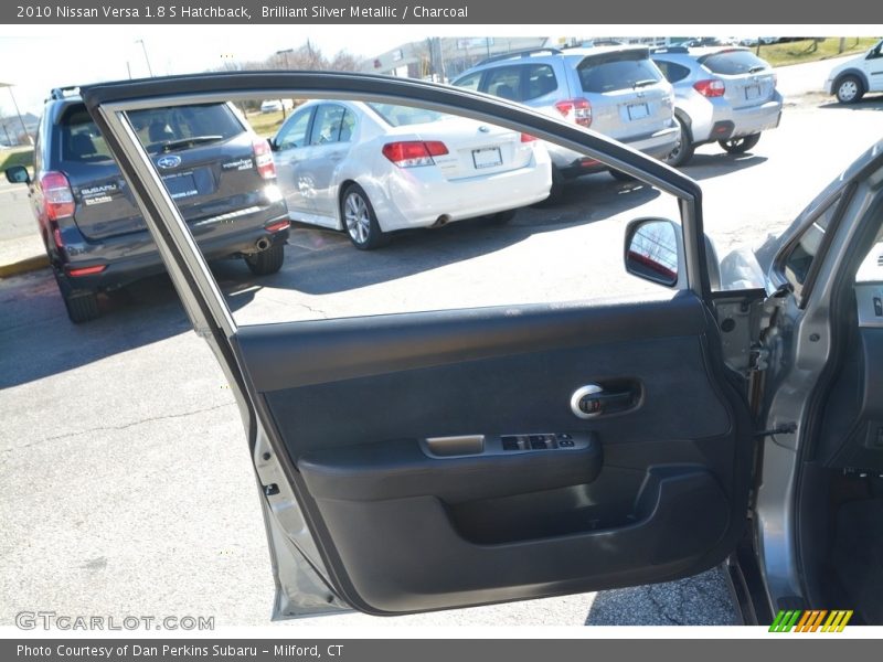 Brilliant Silver Metallic / Charcoal 2010 Nissan Versa 1.8 S Hatchback