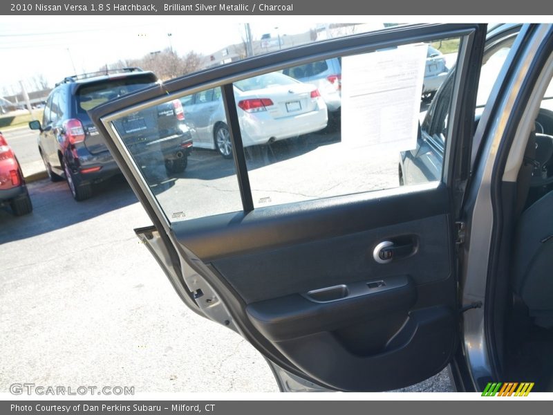 Brilliant Silver Metallic / Charcoal 2010 Nissan Versa 1.8 S Hatchback