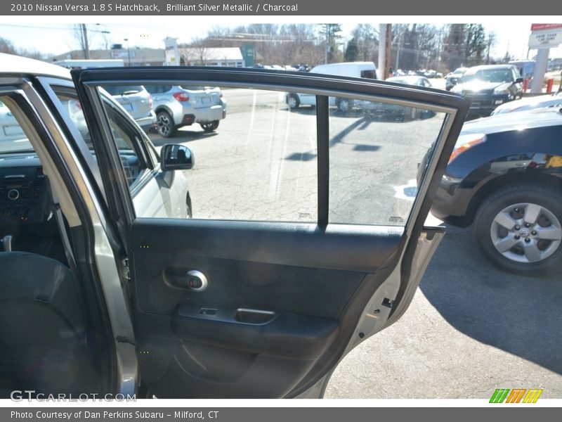 Brilliant Silver Metallic / Charcoal 2010 Nissan Versa 1.8 S Hatchback