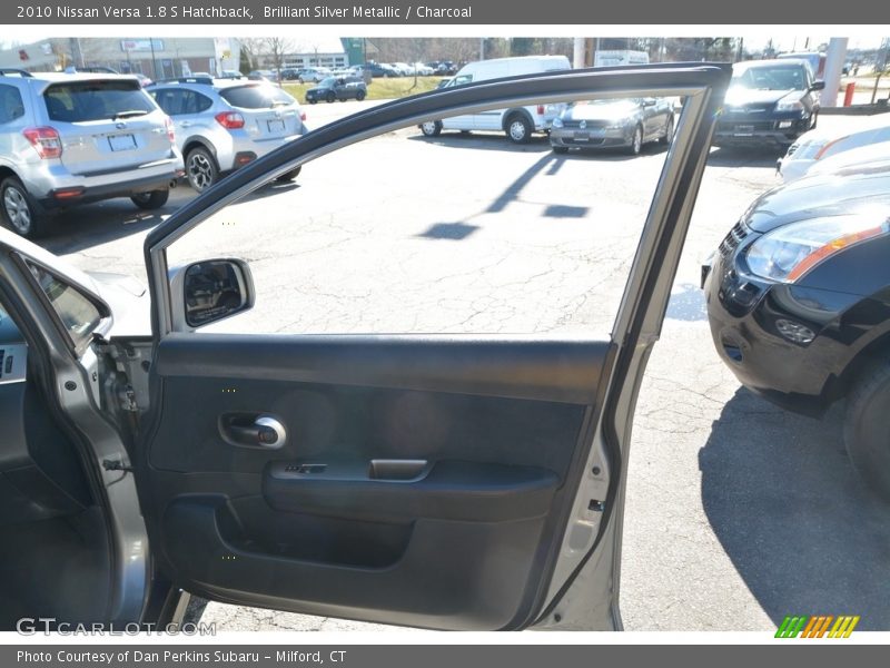 Brilliant Silver Metallic / Charcoal 2010 Nissan Versa 1.8 S Hatchback