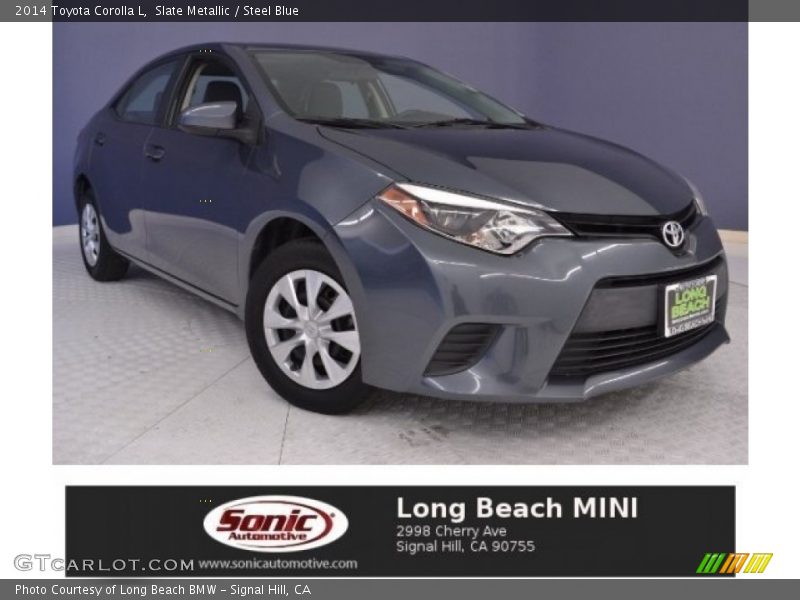 Slate Metallic / Steel Blue 2014 Toyota Corolla L