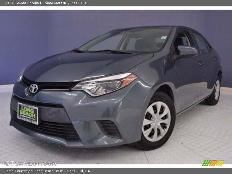 Slate Metallic / Steel Blue 2014 Toyota Corolla L