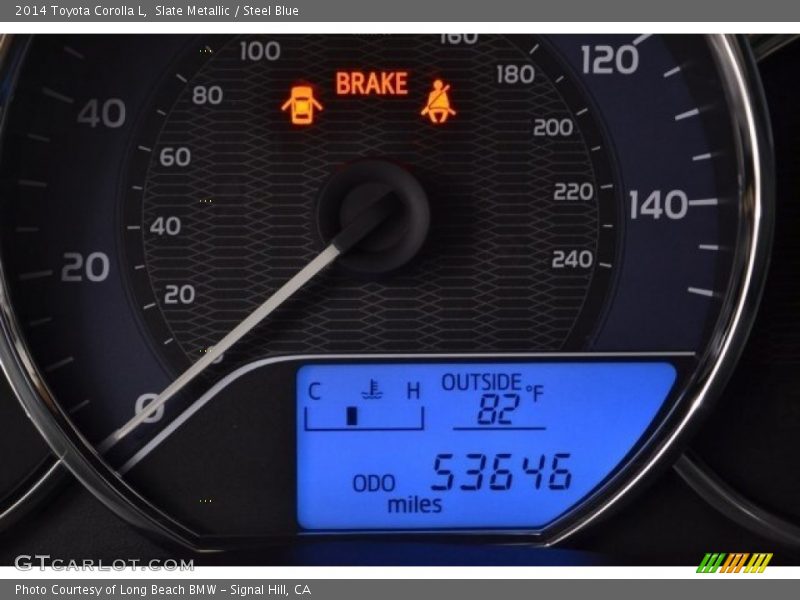 Slate Metallic / Steel Blue 2014 Toyota Corolla L