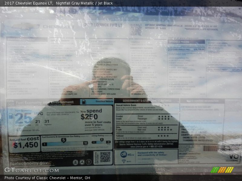 Nightfall Gray Metallic / Jet Black 2017 Chevrolet Equinox LT