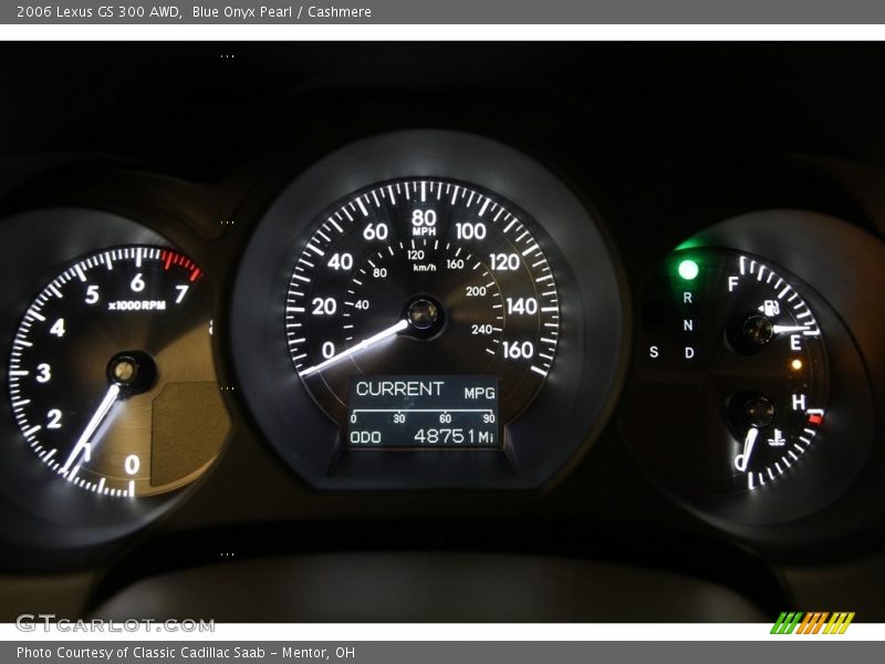 Blue Onyx Pearl / Cashmere 2006 Lexus GS 300 AWD