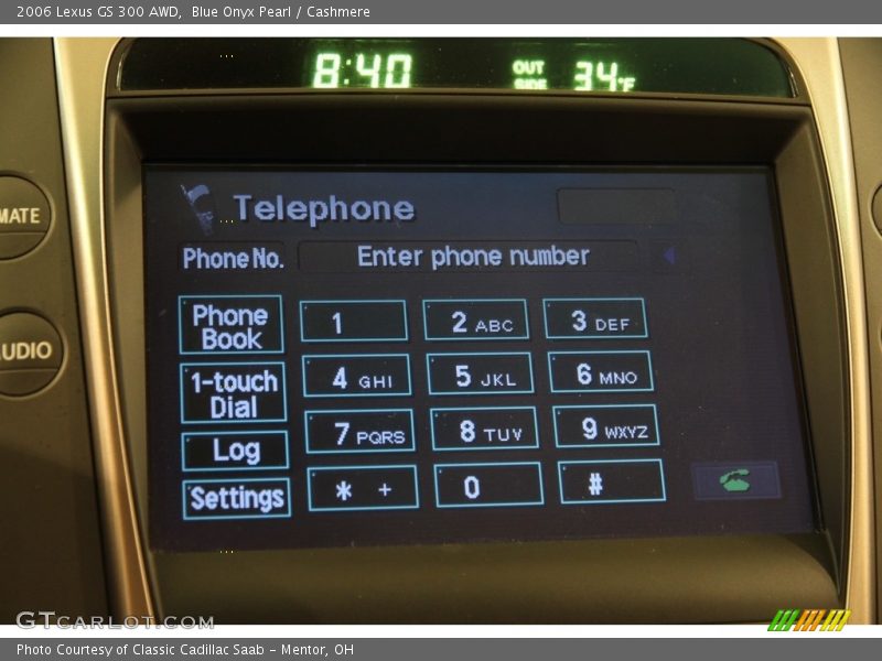 Blue Onyx Pearl / Cashmere 2006 Lexus GS 300 AWD