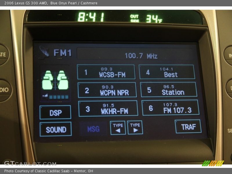 Blue Onyx Pearl / Cashmere 2006 Lexus GS 300 AWD