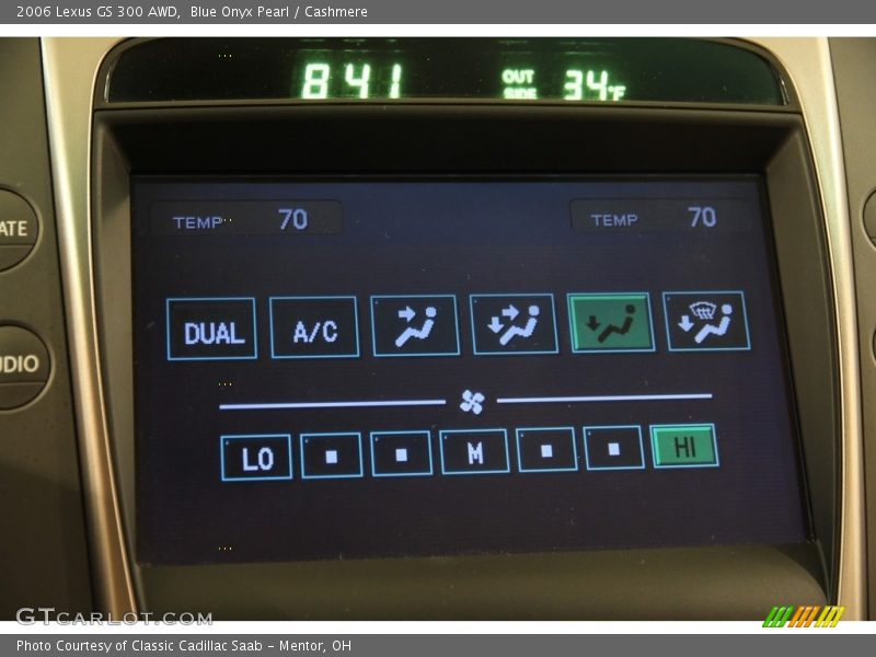 Blue Onyx Pearl / Cashmere 2006 Lexus GS 300 AWD