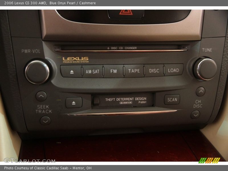 Blue Onyx Pearl / Cashmere 2006 Lexus GS 300 AWD
