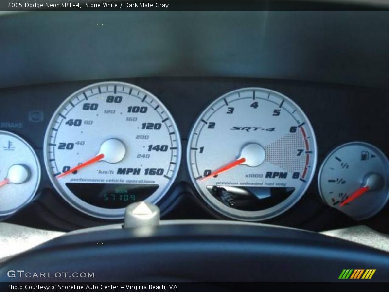 Stone White / Dark Slate Gray 2005 Dodge Neon SRT-4