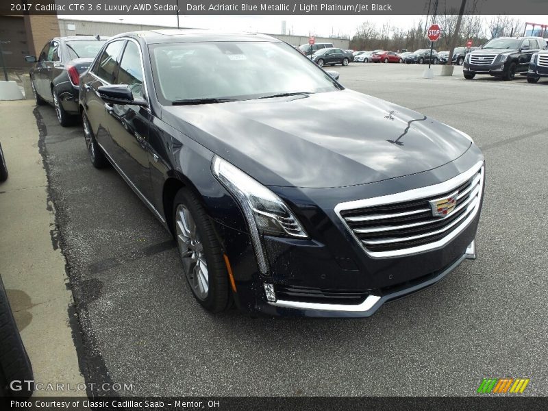 Dark Adriatic Blue Metallic / Light Platinum/Jet Black 2017 Cadillac CT6 3.6 Luxury AWD Sedan