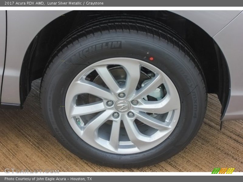 Lunar Silver Metallic / Graystone 2017 Acura RDX AWD