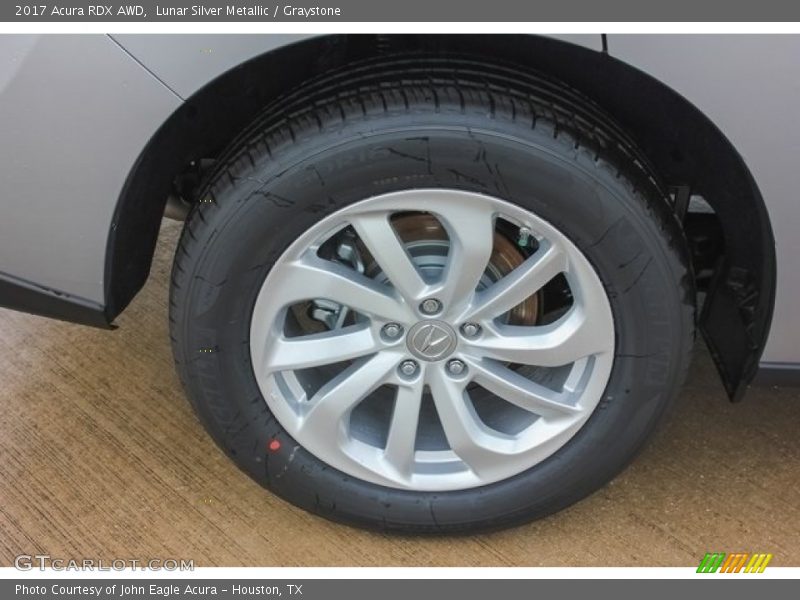Lunar Silver Metallic / Graystone 2017 Acura RDX AWD