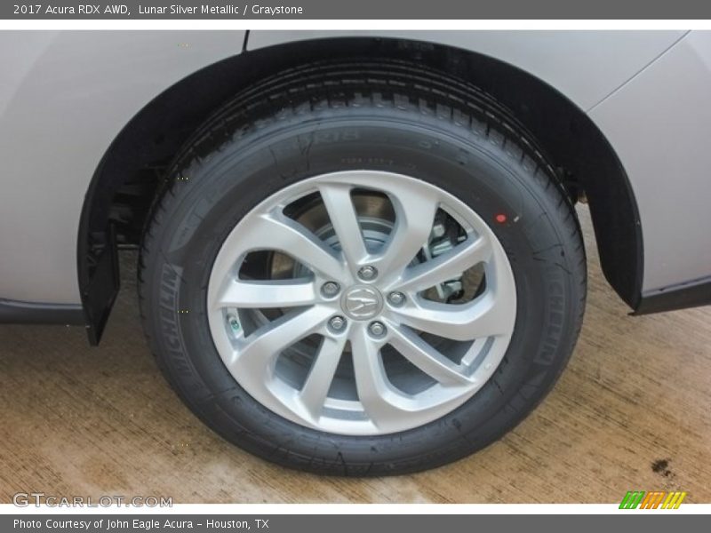 Lunar Silver Metallic / Graystone 2017 Acura RDX AWD