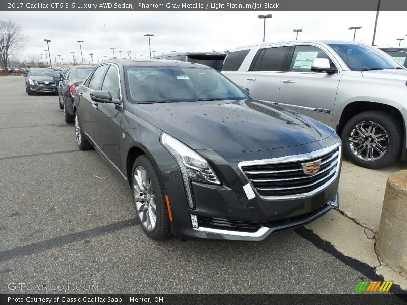 Phantom Gray Metallic / Light Platinum/Jet Black 2017 Cadillac CT6 3.6 Luxury AWD Sedan