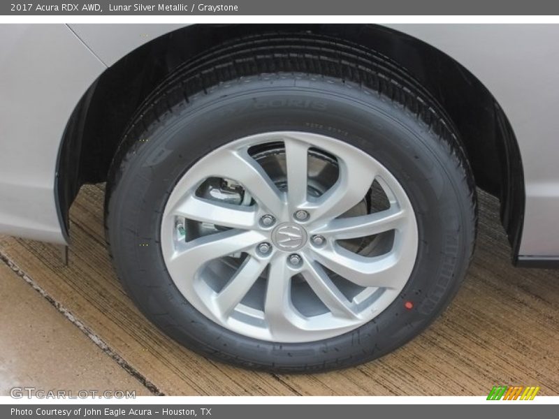 Lunar Silver Metallic / Graystone 2017 Acura RDX AWD
