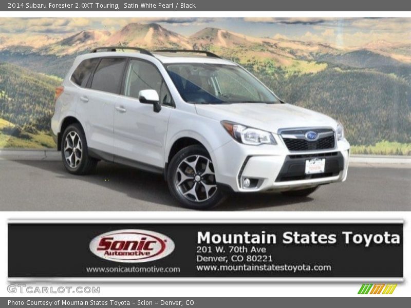 Satin White Pearl / Black 2014 Subaru Forester 2.0XT Touring