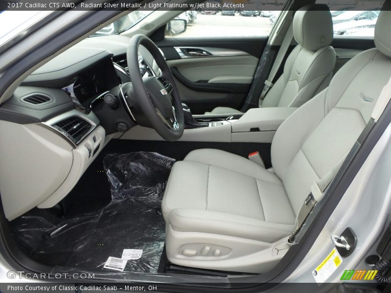 Radiant Silver Metallic / Light Platinum w/Jet Black Accents 2017 Cadillac CTS AWD