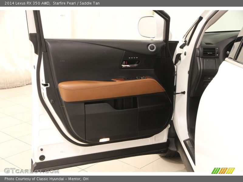 Starfire Pearl / Saddle Tan 2014 Lexus RX 350 AWD