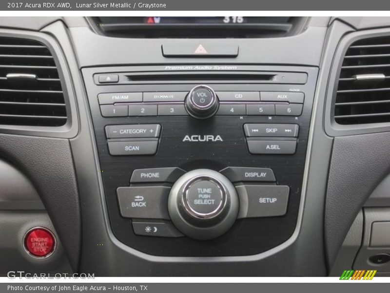 Lunar Silver Metallic / Graystone 2017 Acura RDX AWD