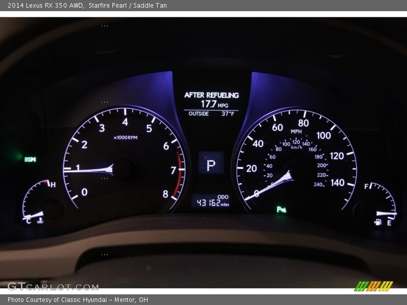 Starfire Pearl / Saddle Tan 2014 Lexus RX 350 AWD