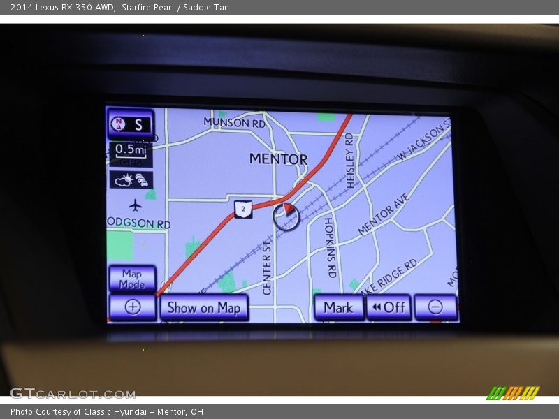 Starfire Pearl / Saddle Tan 2014 Lexus RX 350 AWD