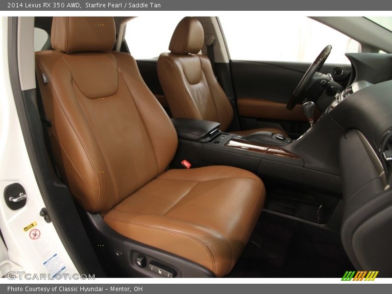 Starfire Pearl / Saddle Tan 2014 Lexus RX 350 AWD