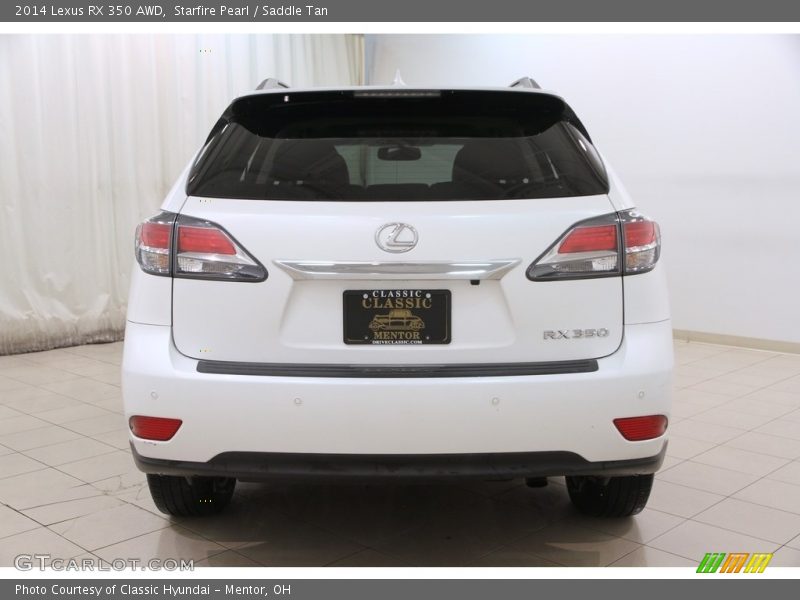 Starfire Pearl / Saddle Tan 2014 Lexus RX 350 AWD