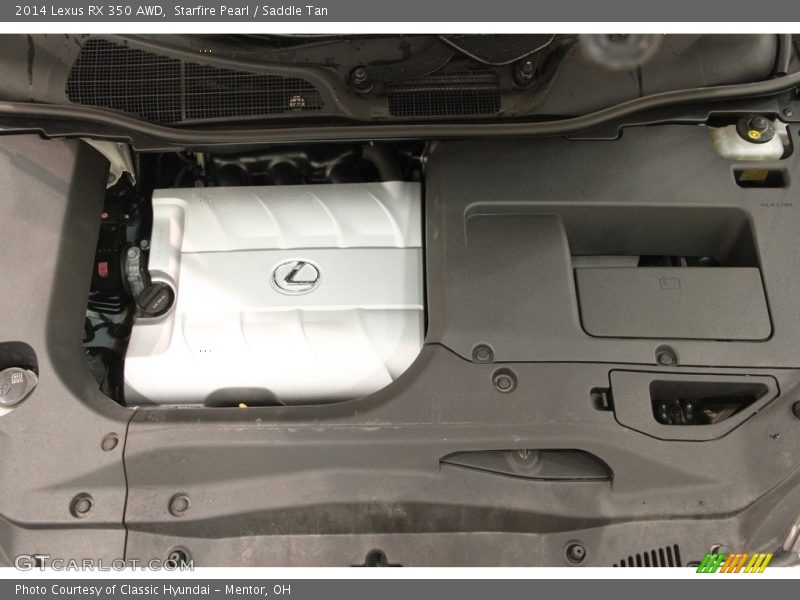 Starfire Pearl / Saddle Tan 2014 Lexus RX 350 AWD