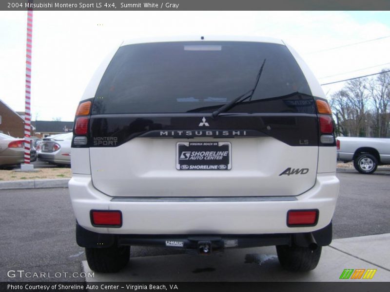Summit White / Gray 2004 Mitsubishi Montero Sport LS 4x4