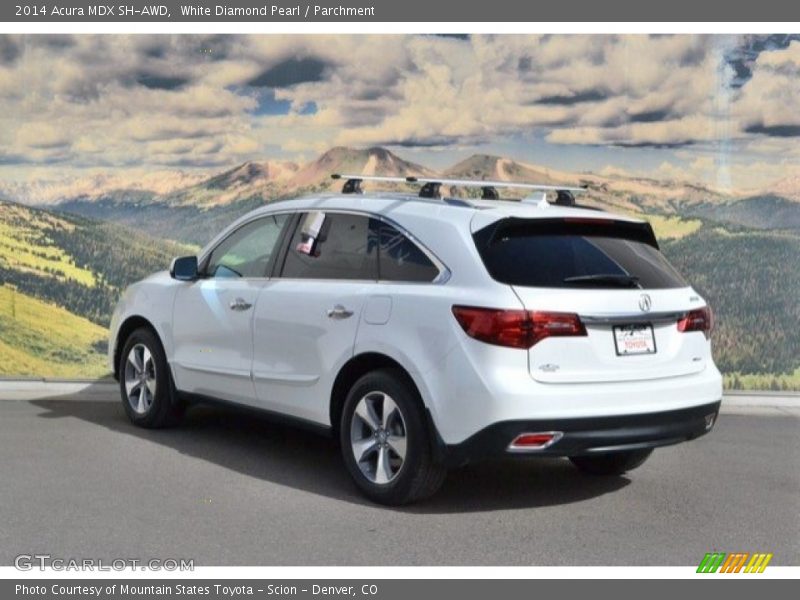 White Diamond Pearl / Parchment 2014 Acura MDX SH-AWD