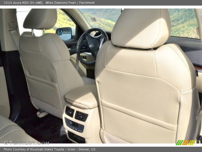 White Diamond Pearl / Parchment 2014 Acura MDX SH-AWD