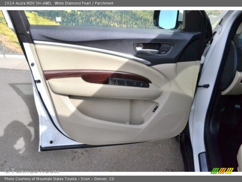White Diamond Pearl / Parchment 2014 Acura MDX SH-AWD