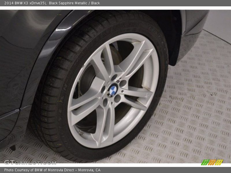 Black Sapphire Metallic / Black 2014 BMW X3 xDrive35i
