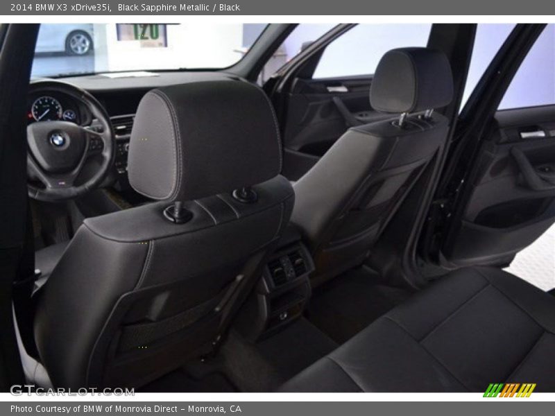 Black Sapphire Metallic / Black 2014 BMW X3 xDrive35i