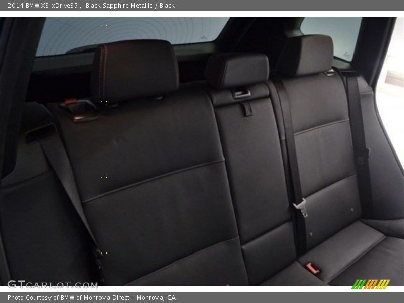 Black Sapphire Metallic / Black 2014 BMW X3 xDrive35i