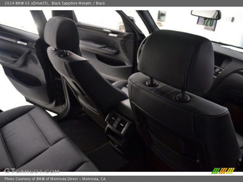 Black Sapphire Metallic / Black 2014 BMW X3 xDrive35i