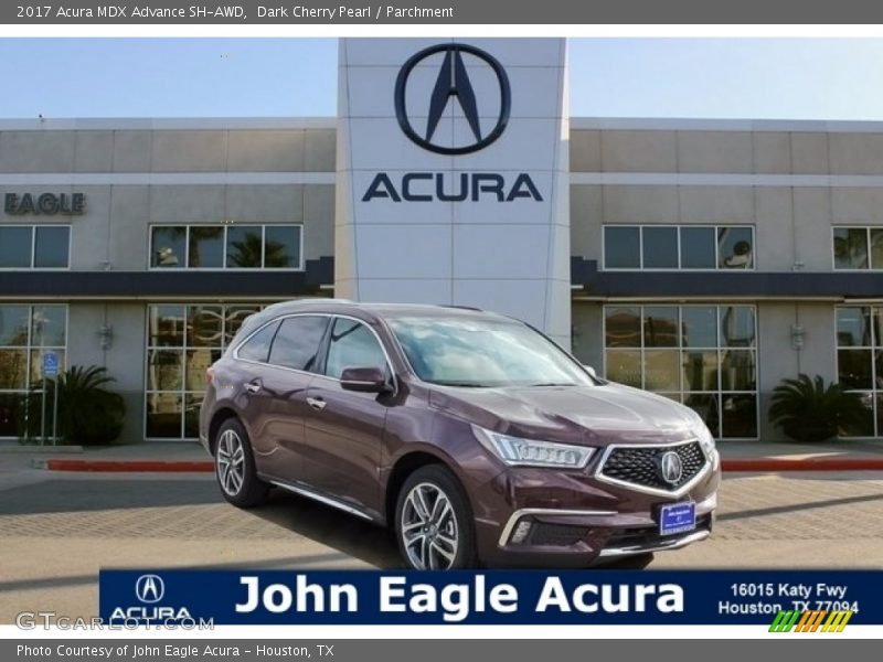 Dark Cherry Pearl / Parchment 2017 Acura MDX Advance SH-AWD
