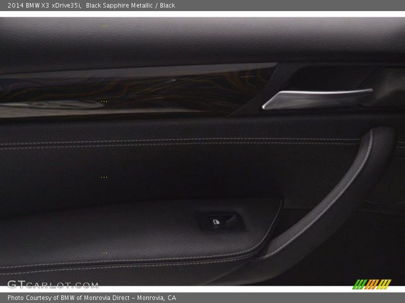 Black Sapphire Metallic / Black 2014 BMW X3 xDrive35i