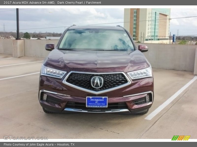 Dark Cherry Pearl / Parchment 2017 Acura MDX Advance SH-AWD
