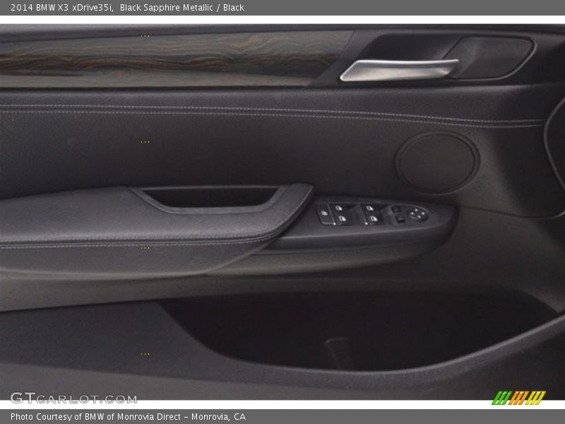 Black Sapphire Metallic / Black 2014 BMW X3 xDrive35i