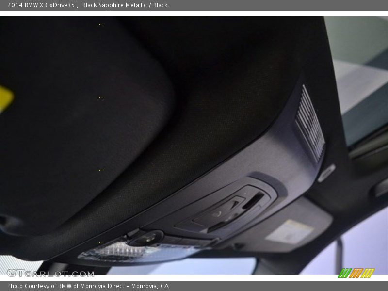 Black Sapphire Metallic / Black 2014 BMW X3 xDrive35i
