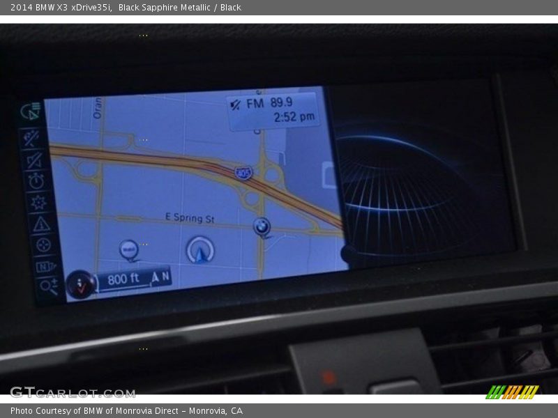 Black Sapphire Metallic / Black 2014 BMW X3 xDrive35i