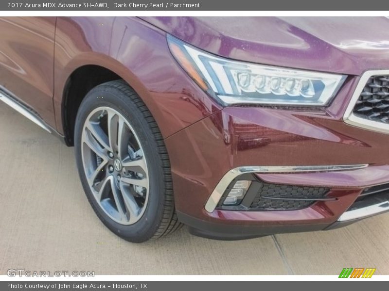 Dark Cherry Pearl / Parchment 2017 Acura MDX Advance SH-AWD